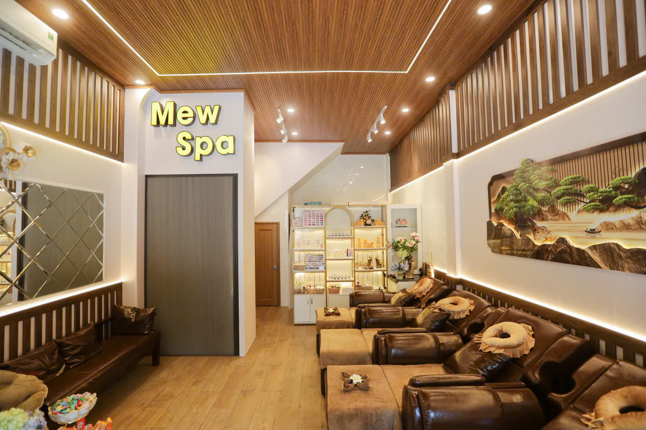 Dãy ghế massage gội đầu thư giãn tại MEW Spa